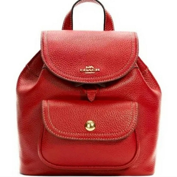 COACH RED PENNIE MINI BACKPACK - Picture 7 of 7